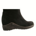 Lange Stiefel der China-Schaffellwildlederfrauen flatform